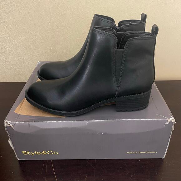 Style & Co. GARNERRP Zipper Ankle Boots - Picture 1 of 7